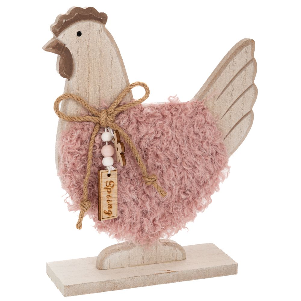 Iliadis – Ξύλινο Κοτόπουλο Με Γούνα 24x6x29εκ 92798