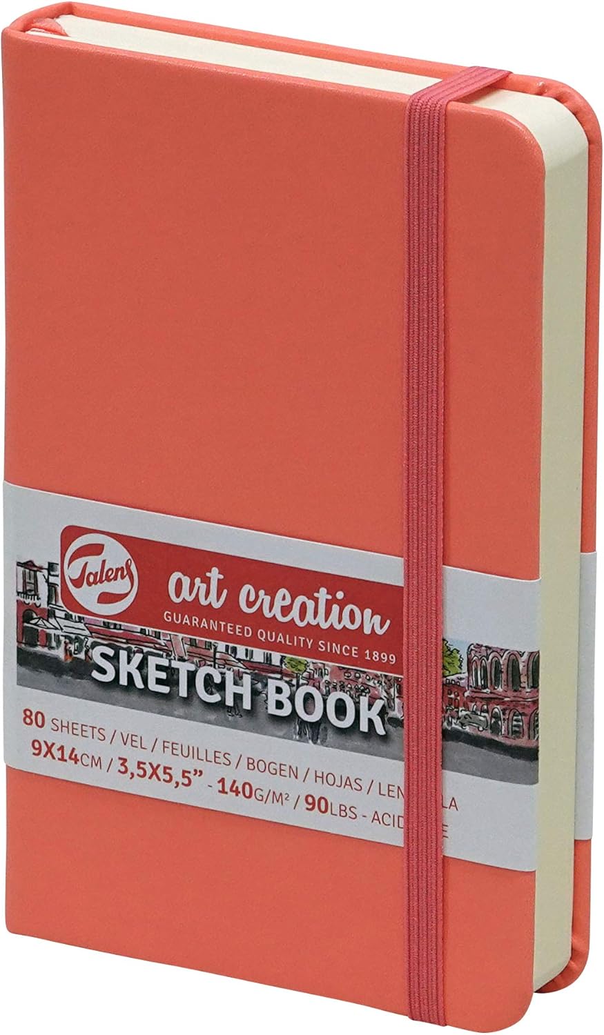 Royal Talens - Σημειωματάριο Sketchbook Art Creation Coral Red 9x14 εκ 80 Φύλλα 9314311M