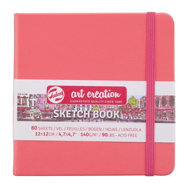 Royal Talens - Σημειωματάριο Sketchbook Art Creation Coral Red 12x12 εκ 80 Φύλλα 9314314M