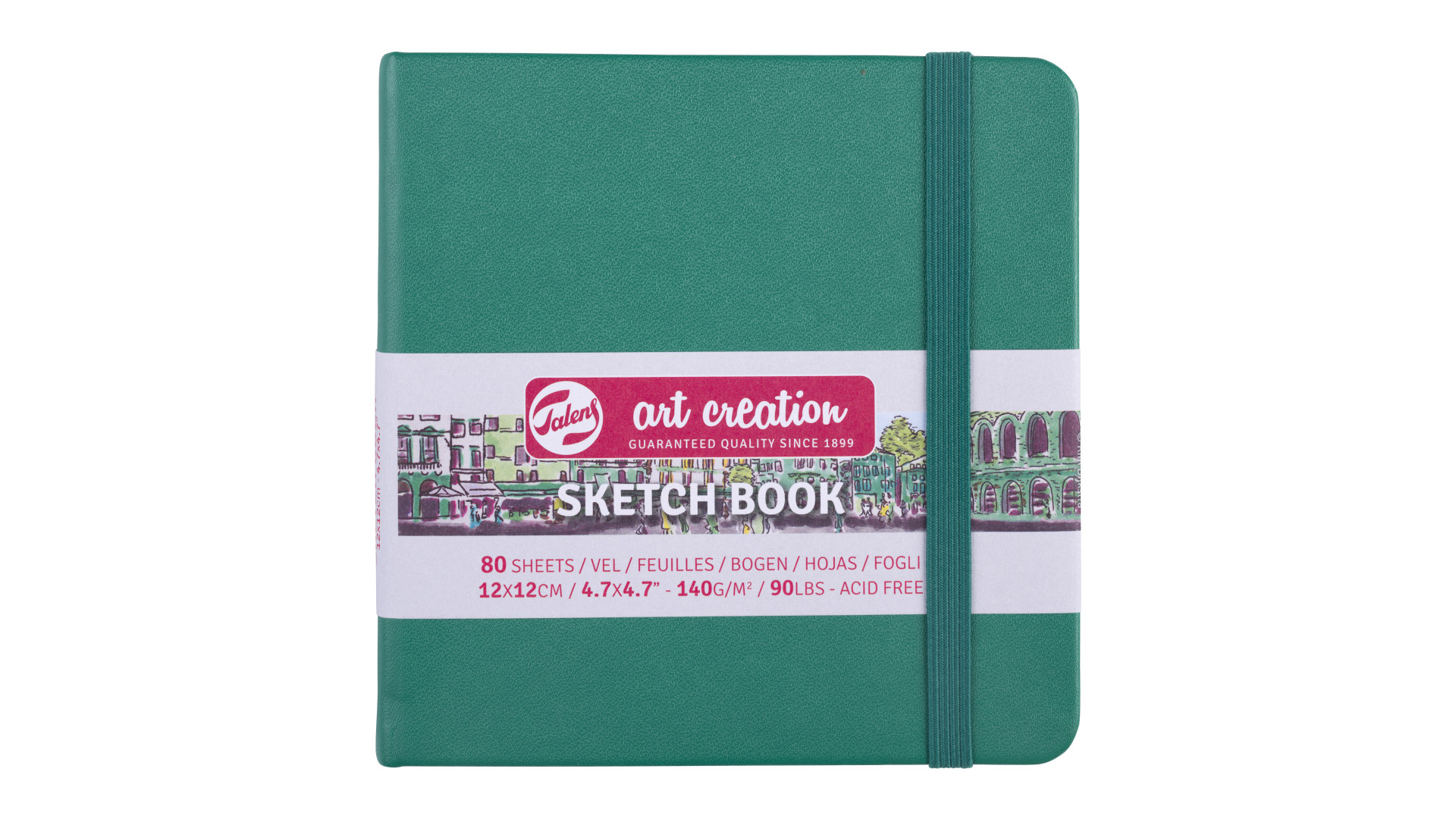 Royal Talens - Σημειωματάριο Sketchbook Art Creation Green 12x12 εκ 80 Φύλλα 9314334M