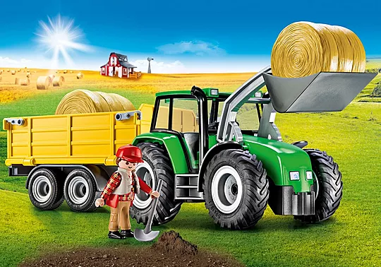 Playmobil Country - Τρακτέρ Με Ρυμουλκούμενη Καρότσα 9317