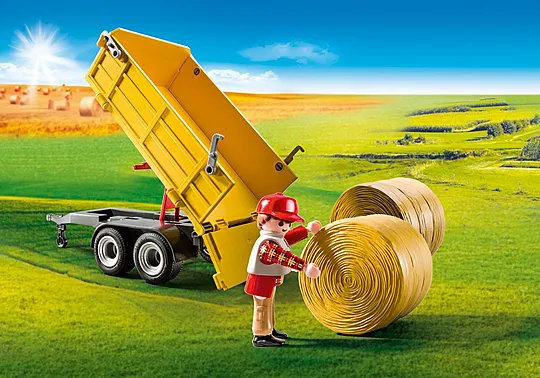 Playmobil Country - Τρακτέρ Με Ρυμουλκούμενη Καρότσα 9317