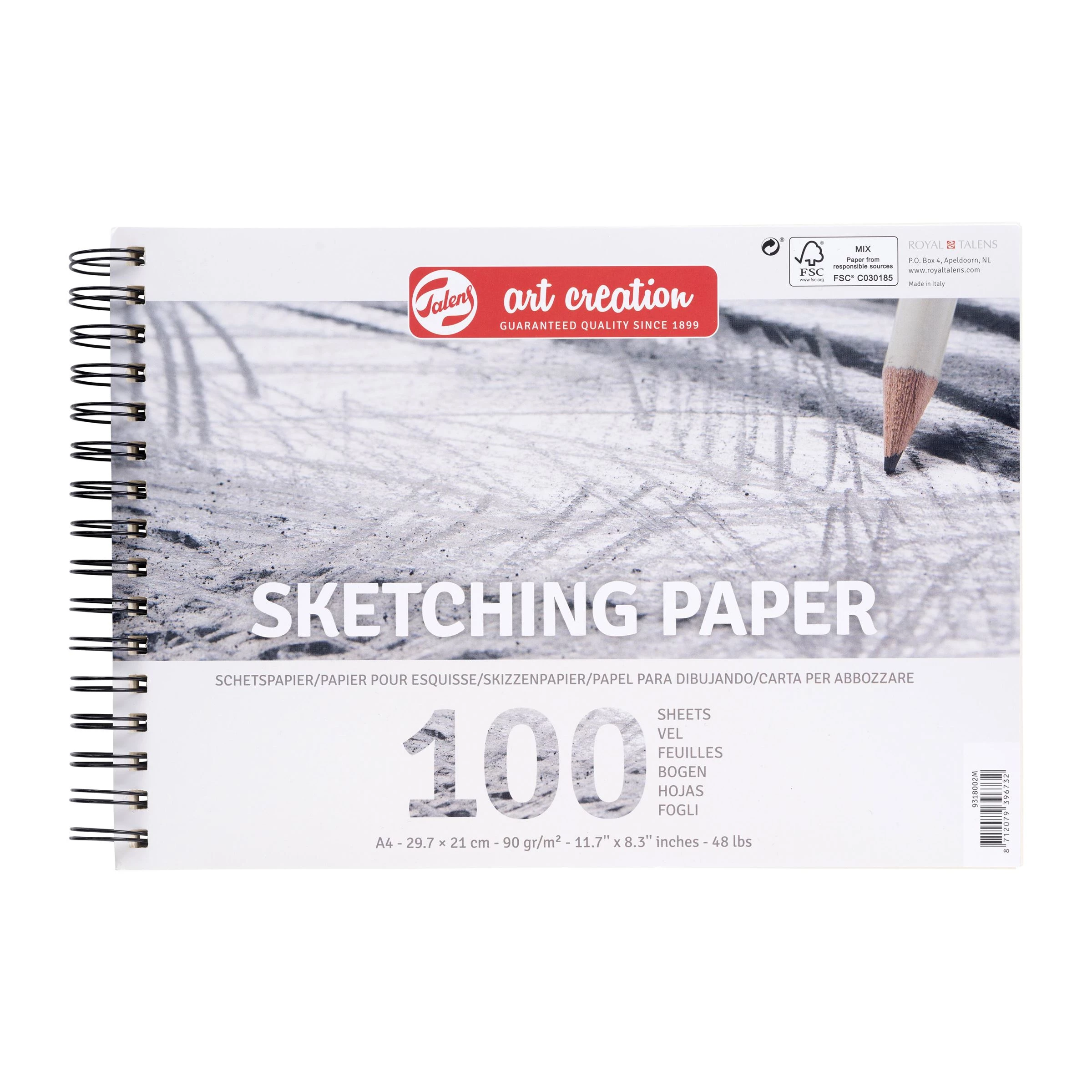 Royal Talens - Μπλοκ Σχεδίου Sketching Paper Art Creation A4 21x29,7 9318002M