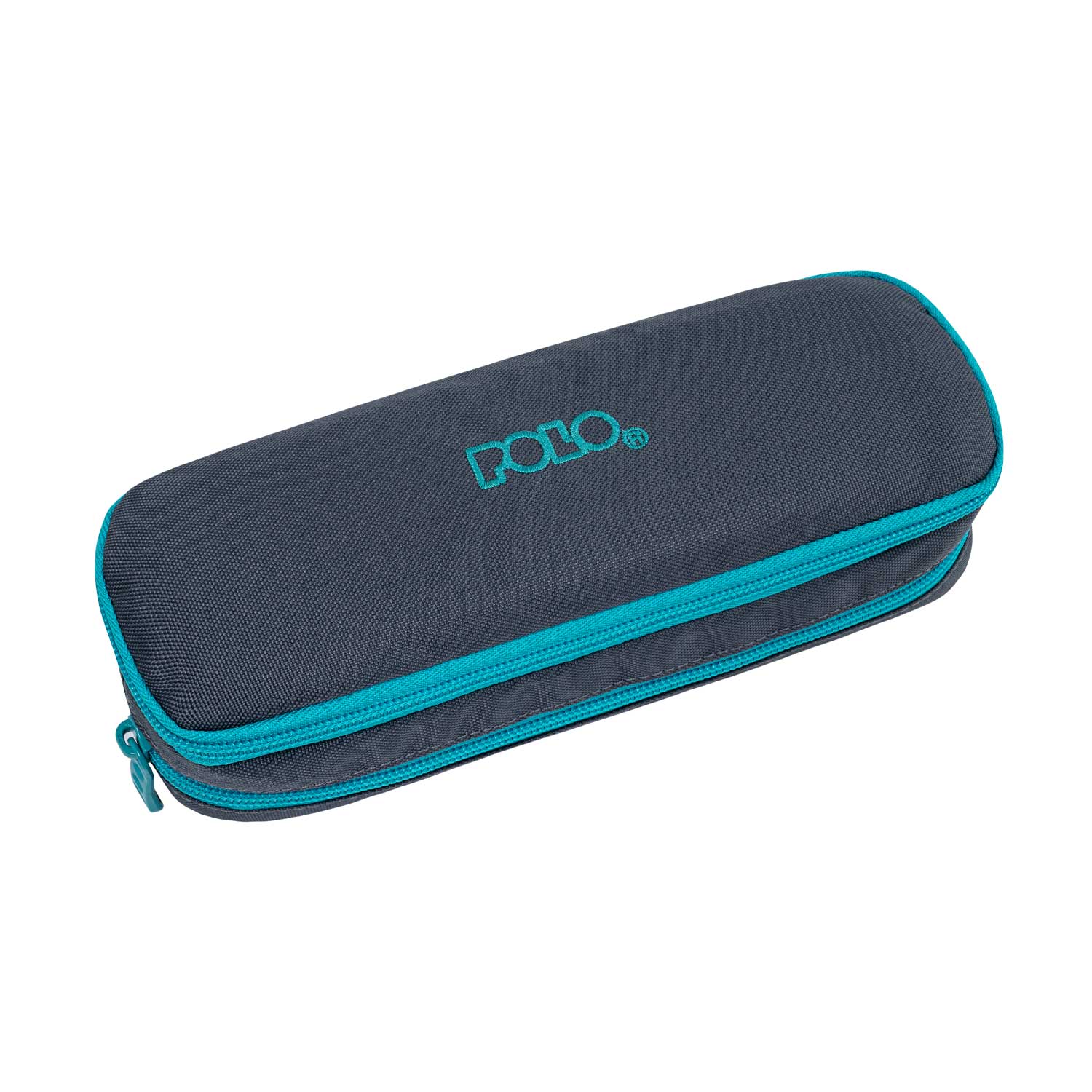 Polo – Κασετίνα Οβάλ Duo Box, Grey/Petrol 2025 9-37-004-2258