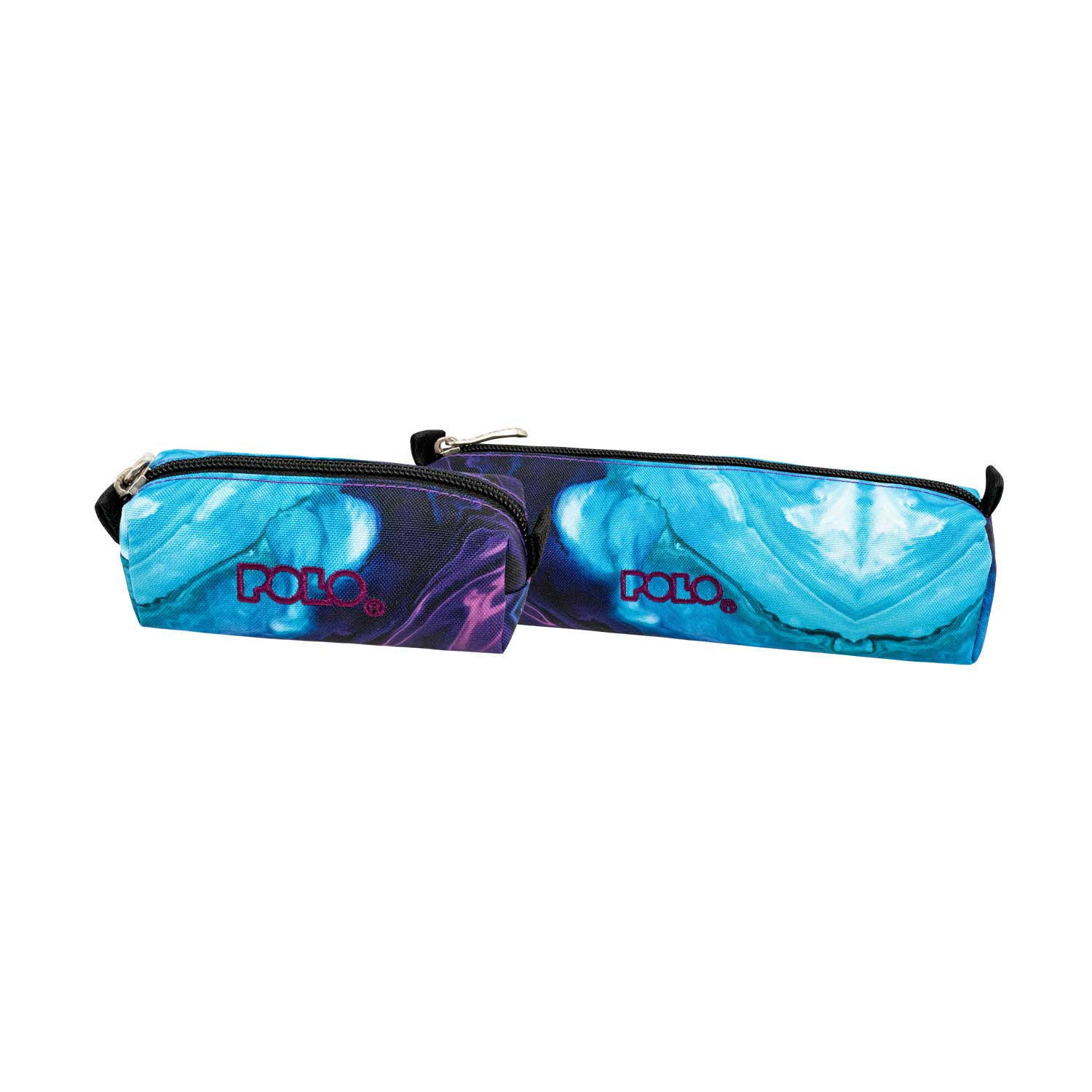 Polo – Κασετίνα Βαρελάκι Με Πορτοφολάκι Shapes, Purple/Cyan 2025 9-37-006-8345
