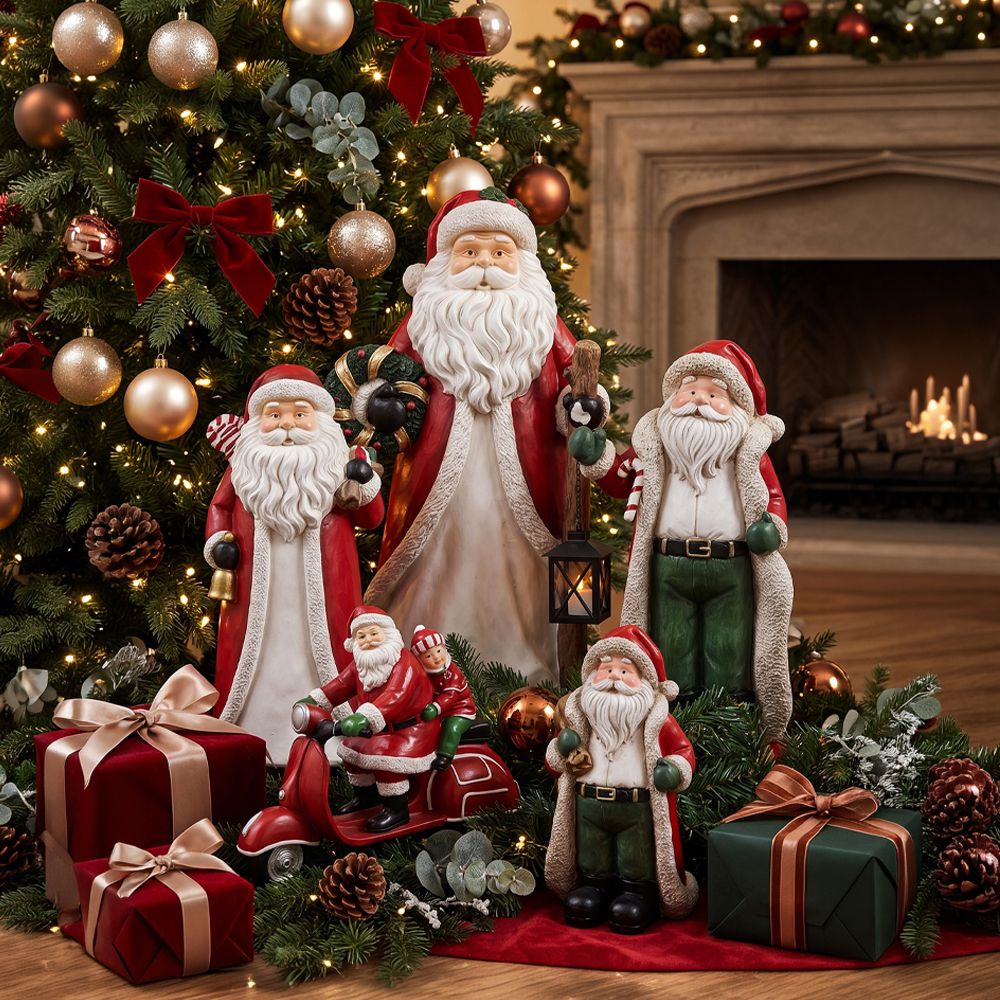 Iliadis - Κόκκινος Πολυρέζιν Άγιος Βασίλης 20x16,5x40εκ 94204