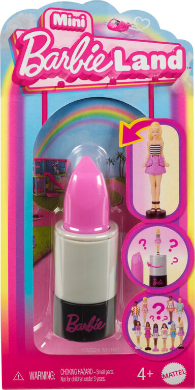 Mattel Barbie - Mini BarbieLand - Fashionistas Dolls in Lipstick Tube Surprise Reveal HYF19