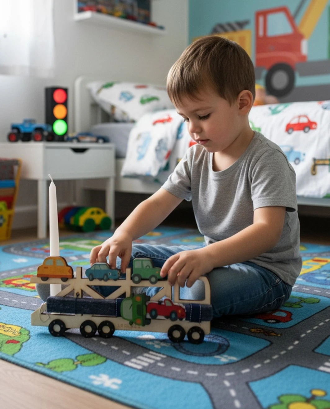 Life Likes - Λαμπάδα Νταλίκα Αυτοκίνητα 9452