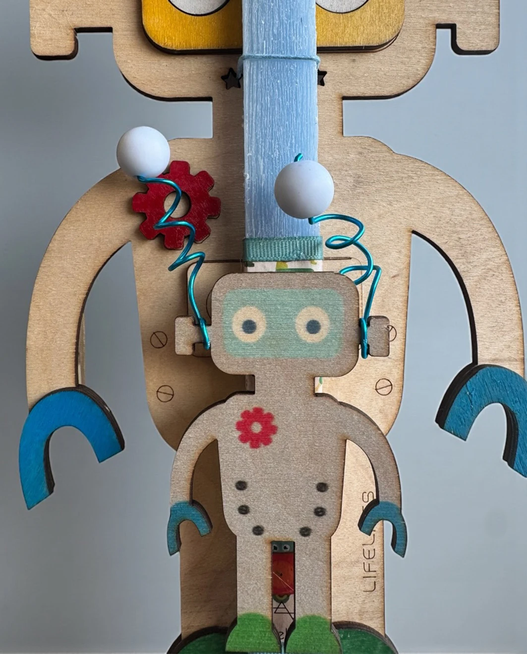 Life Likes - Λαμπάδα Πολύχρωμο Ρομπότ 9462