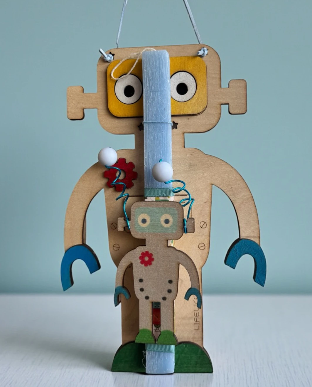 Life Likes - Λαμπάδα Πολύχρωμο Ρομπότ 9462