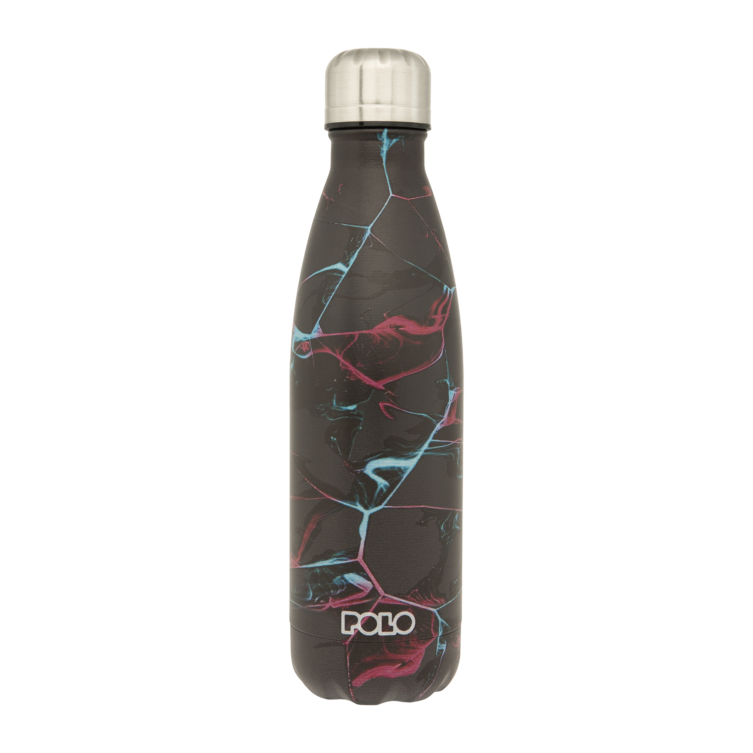 Polo - Stainless Steel Θερμός, Black-Pink-Light Blue 500ml 9-49-004-8264