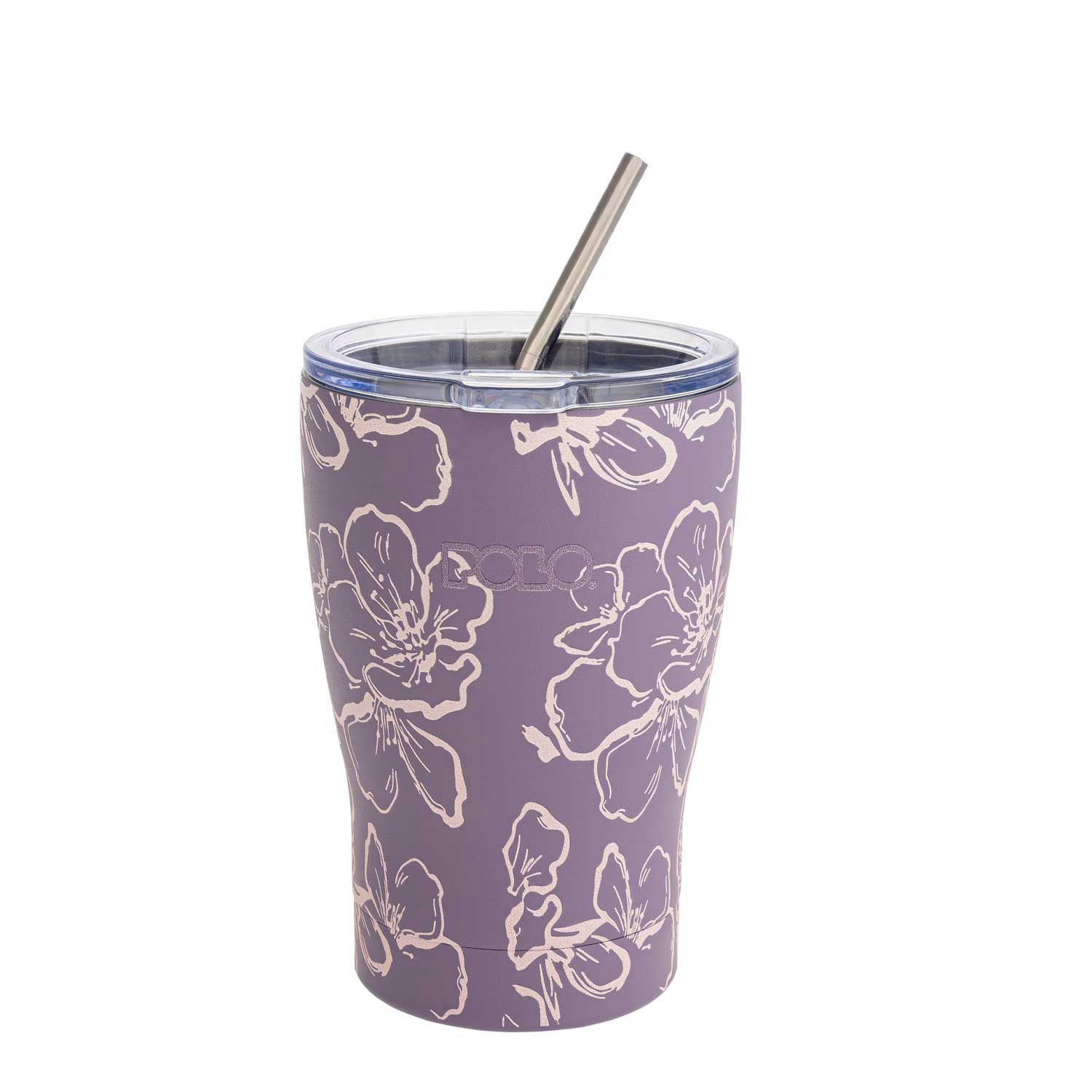 Polo - Ποτήρι Θερμός Ανοξείδωτο Coffee Mug, Purple Flowers 350ml 9-49-024-8409