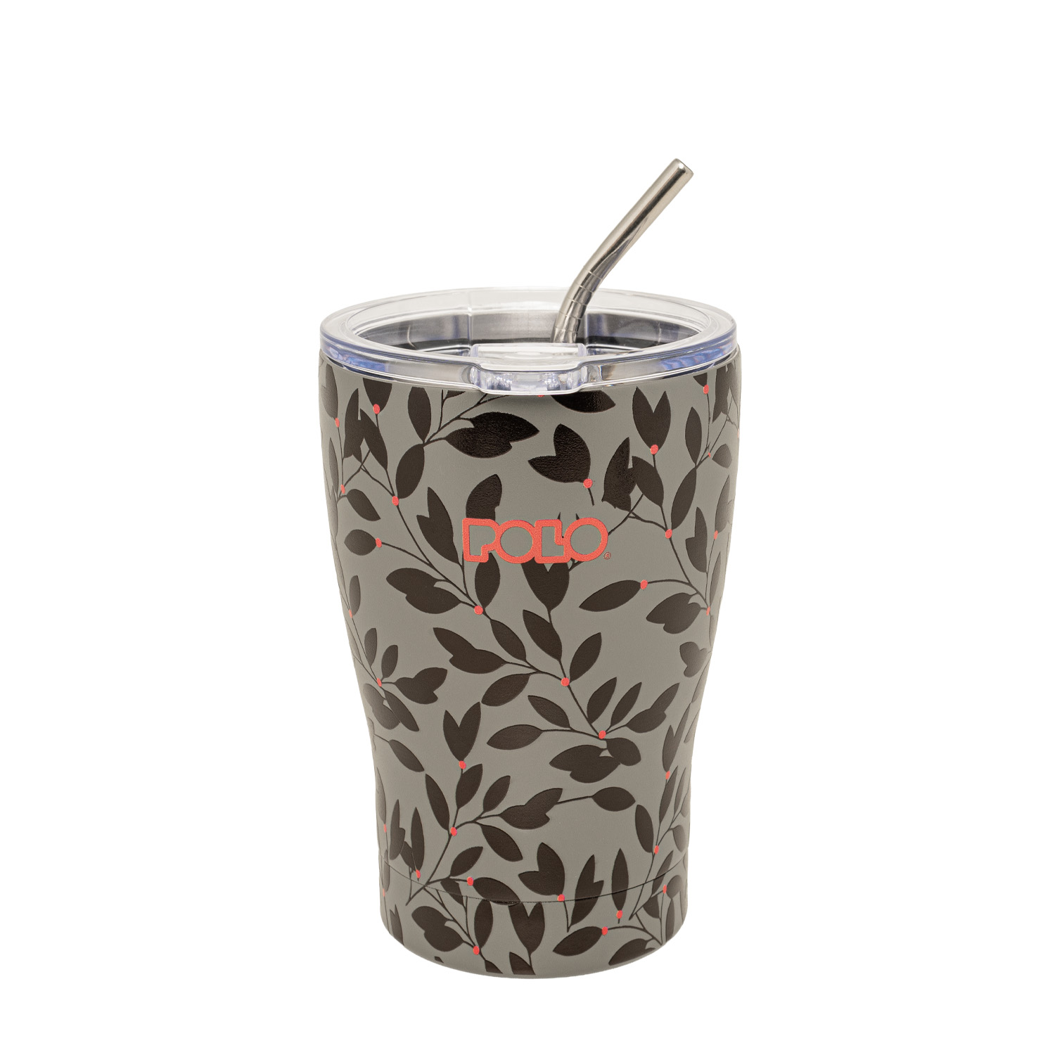 Polo - Ποτήρι Θερμός Ανοξείδωτο Coffee Mug, Grey Leaves 350ml 9-49-024-8483