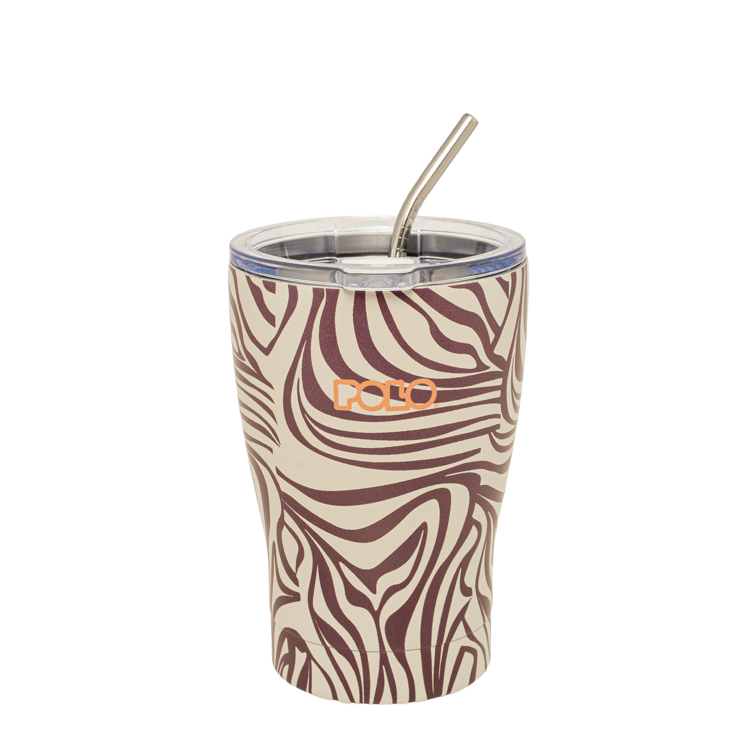 Polo - Ποτήρι Θερμός Ανοξείδωτο Coffee Mug, Purple Lines 350ml 9-49-024-8484