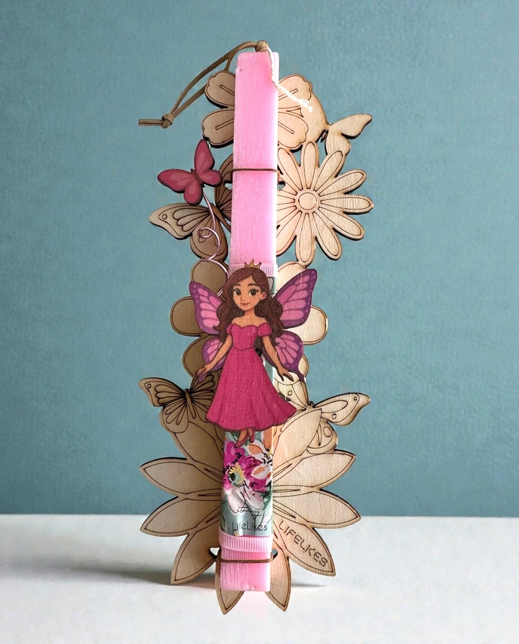 Life Likes - Λαμπάδα Νεράιδα Πεταλούδες Λουλούδια 9502