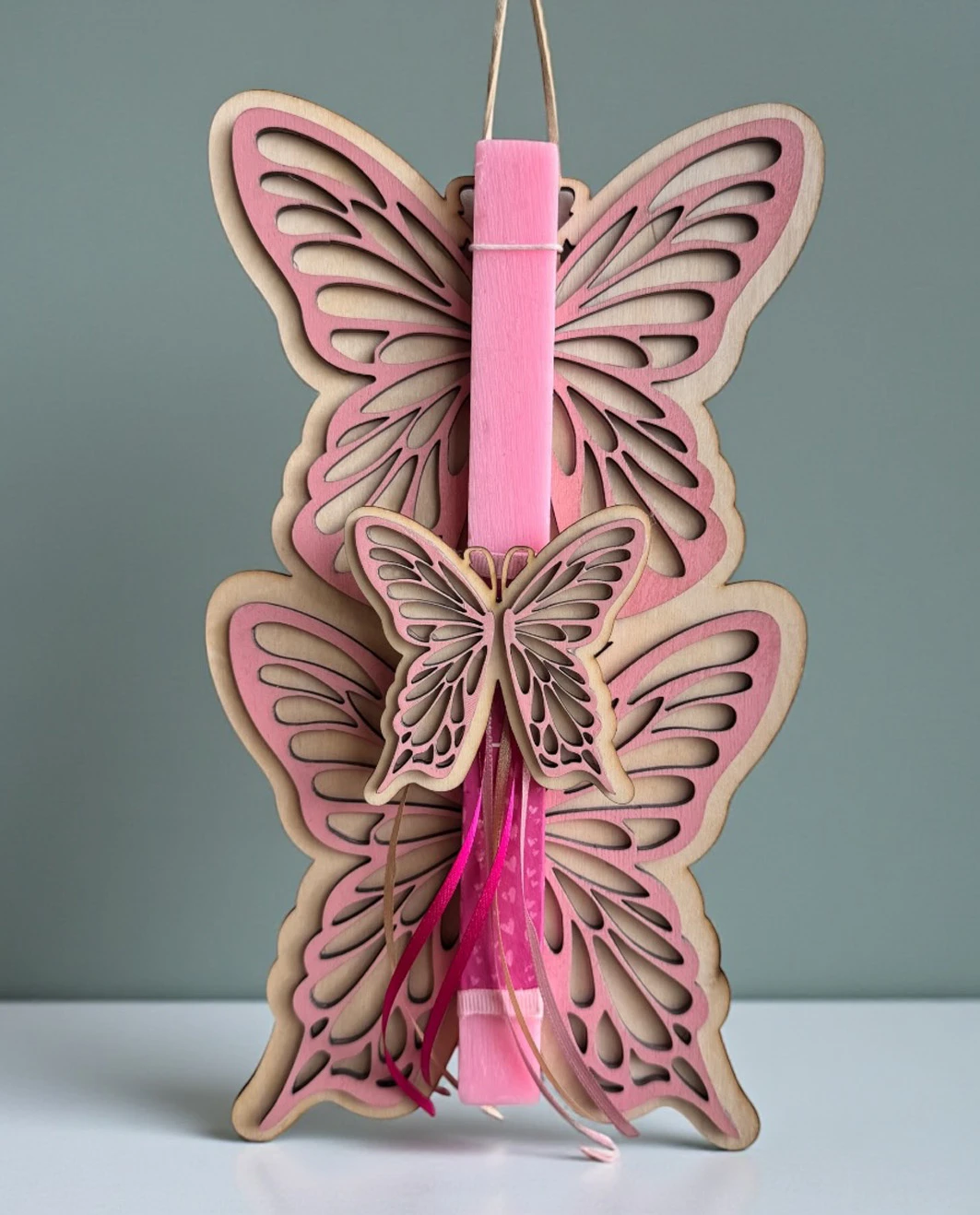Life Likes - Λαμπάδα Ροζ Πεταλούδα 9507
