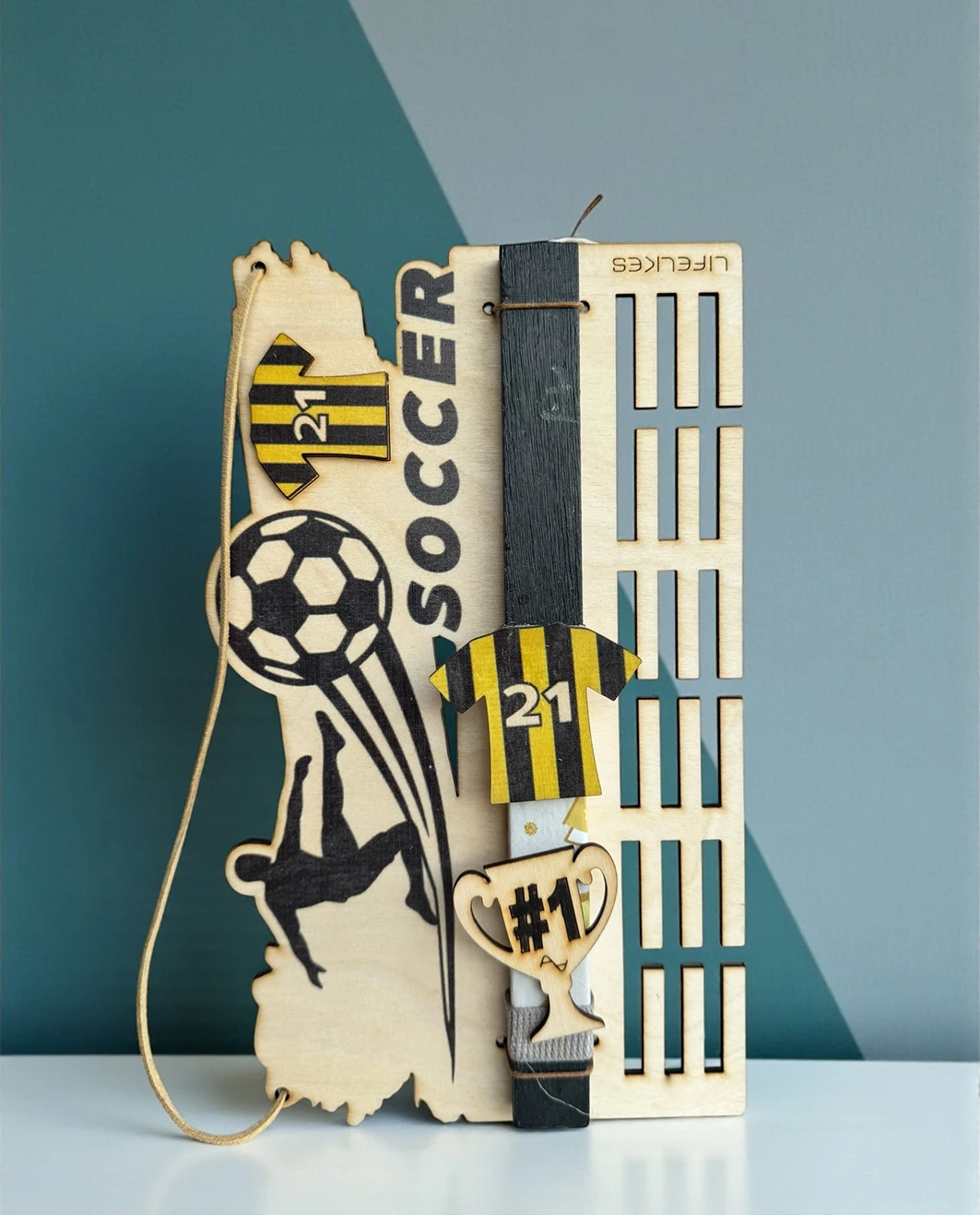 Life Likes - Λαμπάδα Soccer Κίτρινο 9514