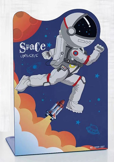 Foska - Γωνία Βιβλίων Μεταλλική 13.5x10x20 cm, Space Universe BS2014