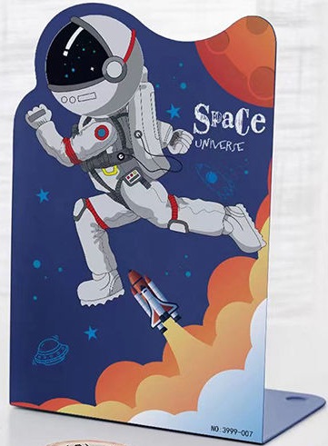 Foska - Γωνία Βιβλίων Μεταλλική 13.5x10x20 cm, Space Universe BS2014