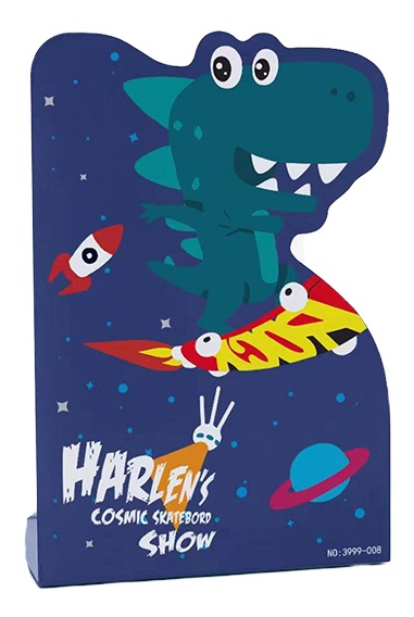 Foska - Γωνία Βιβλίων Μεταλλική 13.5x10x20 cm, Harlen΄s Cosmic Skateboard Show BS2014