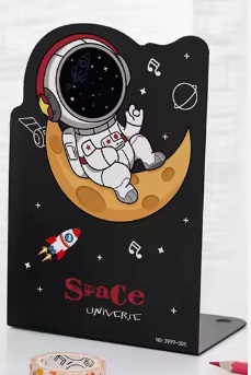 Foska - Γωνία Βιβλίων Μεταλλική 13.5x10x20 cm, Space Universe BS2014