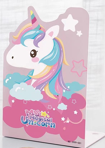 Foska - Γωνία Βιβλίων Μεταλλική 13.5x10x20 cm, My Magical Unicorn BS2015