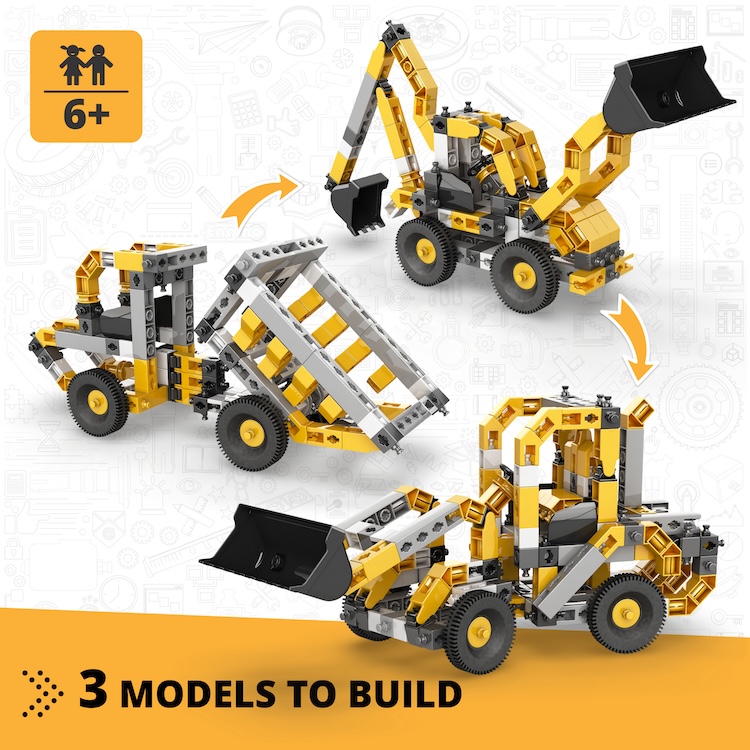 Engino - Creative Builder 3 in 1, Machinery Series, Wheeled Loader CB-M20