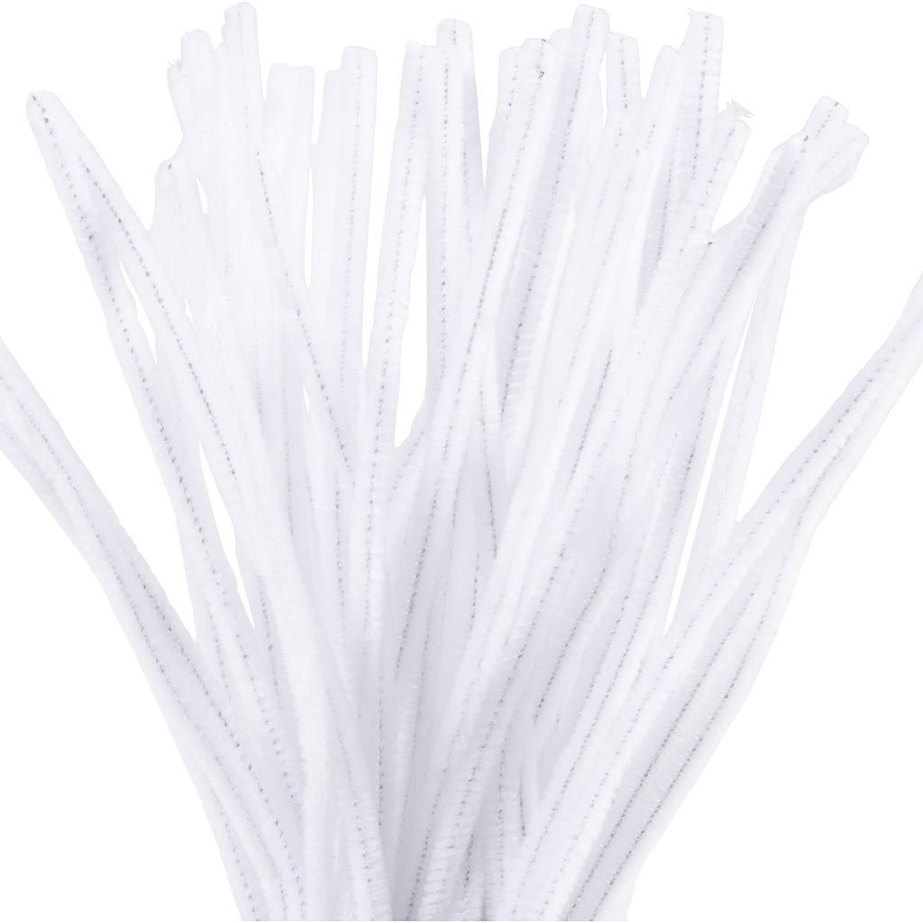 Foska - Σύρματα Πίπας Λευκό, 100Pcs, 30Εκ CS1001