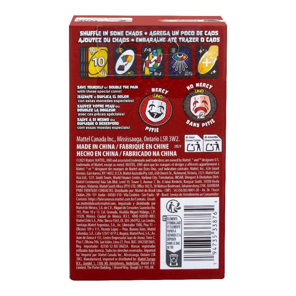 Mattel - Επιτραπέζιο - Uno Show 'Em No Mercy Expansion Pack Με 24 Κάρτες & Νομίσματα JJB29
