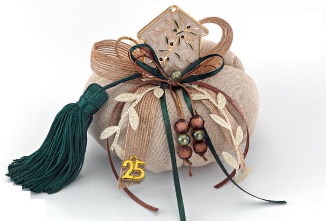 Adorex - Υφασμάτινη Κολοκύθα Με Σπίτι Με Σμάλτο EG-20047