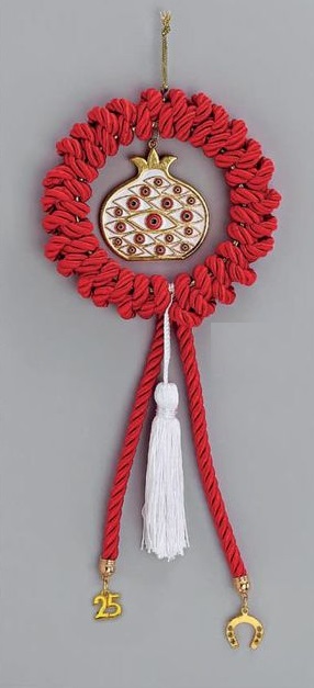 Adorex - Γούρι Στεφάνι Και Ρόδι Με Μάτια EG-23255