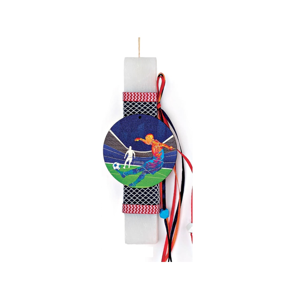 Adorex - Λαμπάδα Λευκή Πλακέ, Ποδόσφαιρο EL1211