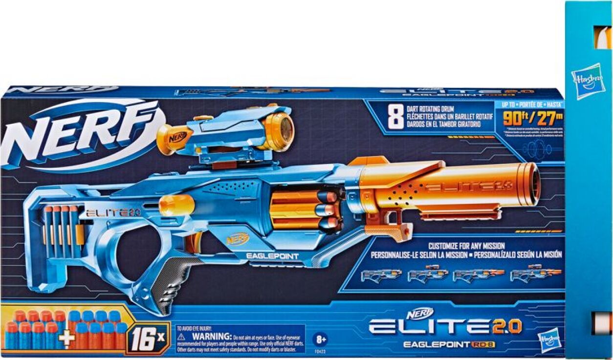 Παιχνιδολαμπάδα Hasbro Nerf - Elite 2.0 Eaglepoint RD-8 F0423
