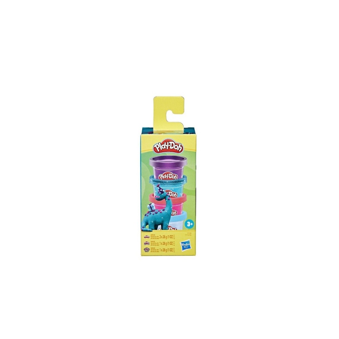 Hasbro Play Doh - Mini Colour Pack, Δεινόσαυρος F7570 (F7172)