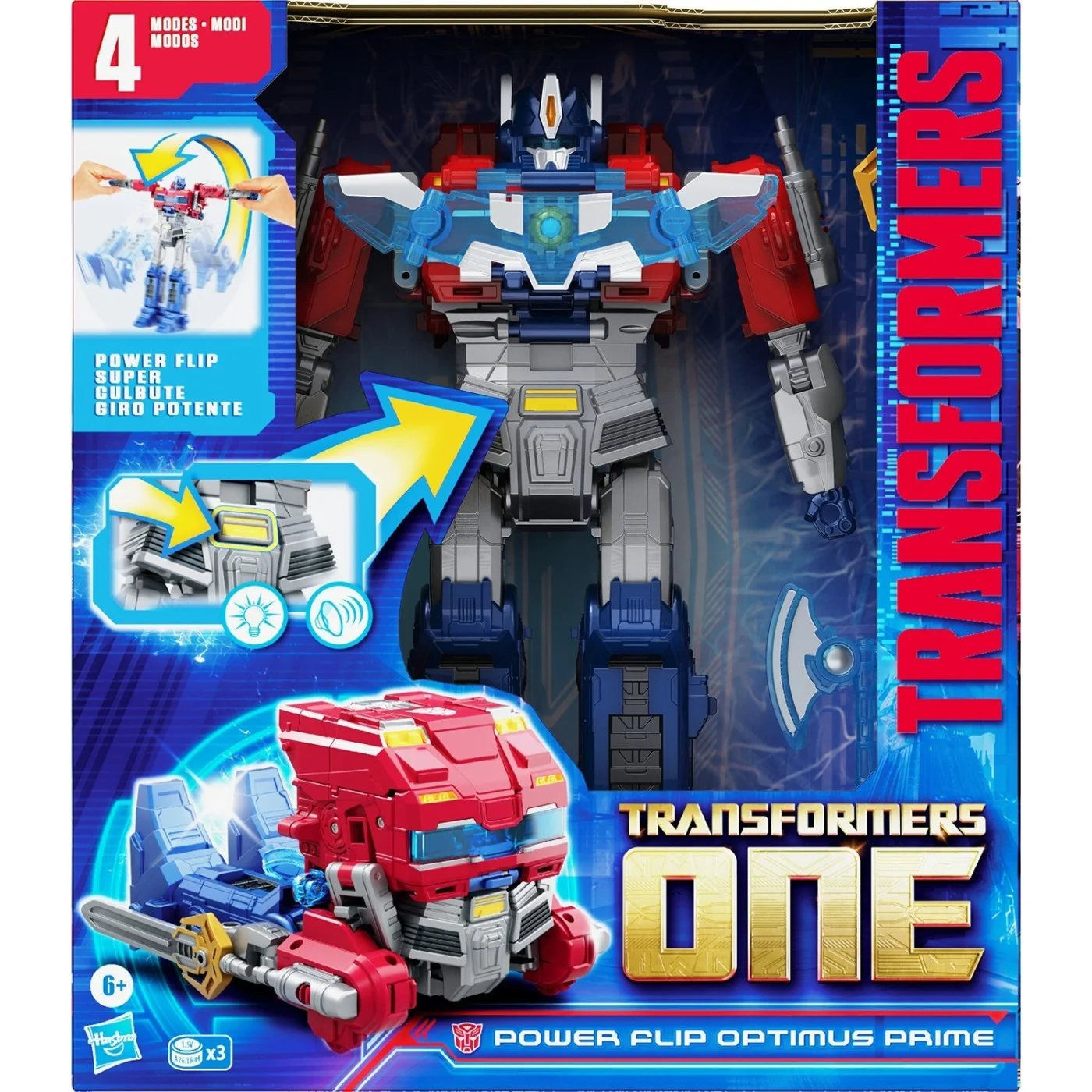 Hasbro - Transformers One Movie Power Flip Optimus Prime F9209