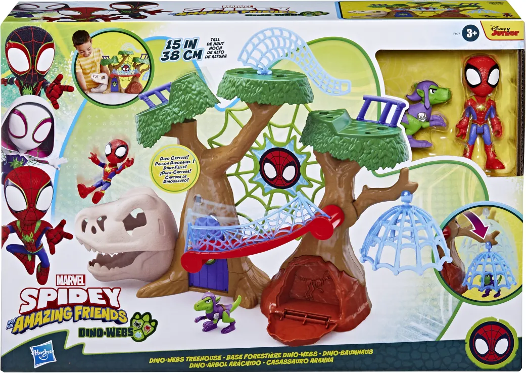 Hasbro - Spidey And His Amazing Friends Dino Webs Playset F9477