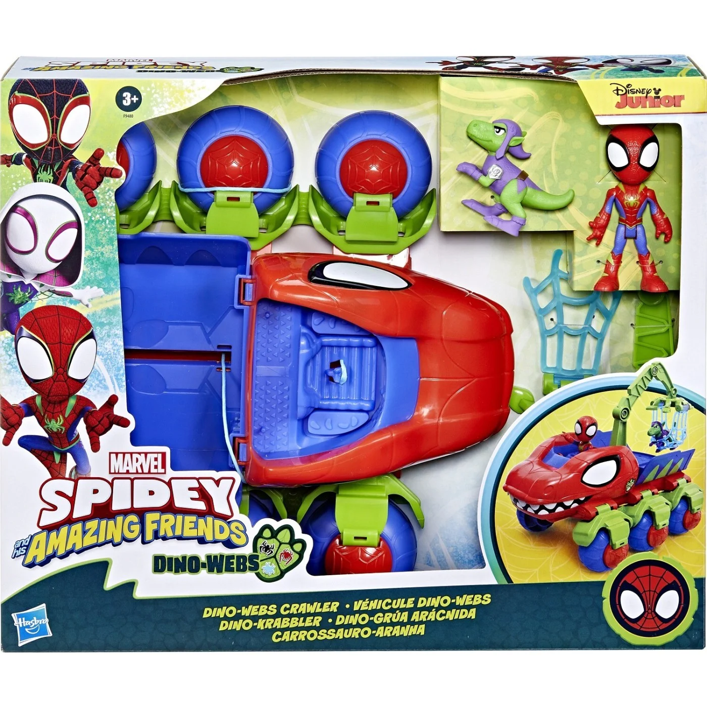 Hasbro Marvel - Spidey And His Amazing Friends Dino Webs Crawler Wholesale F9480