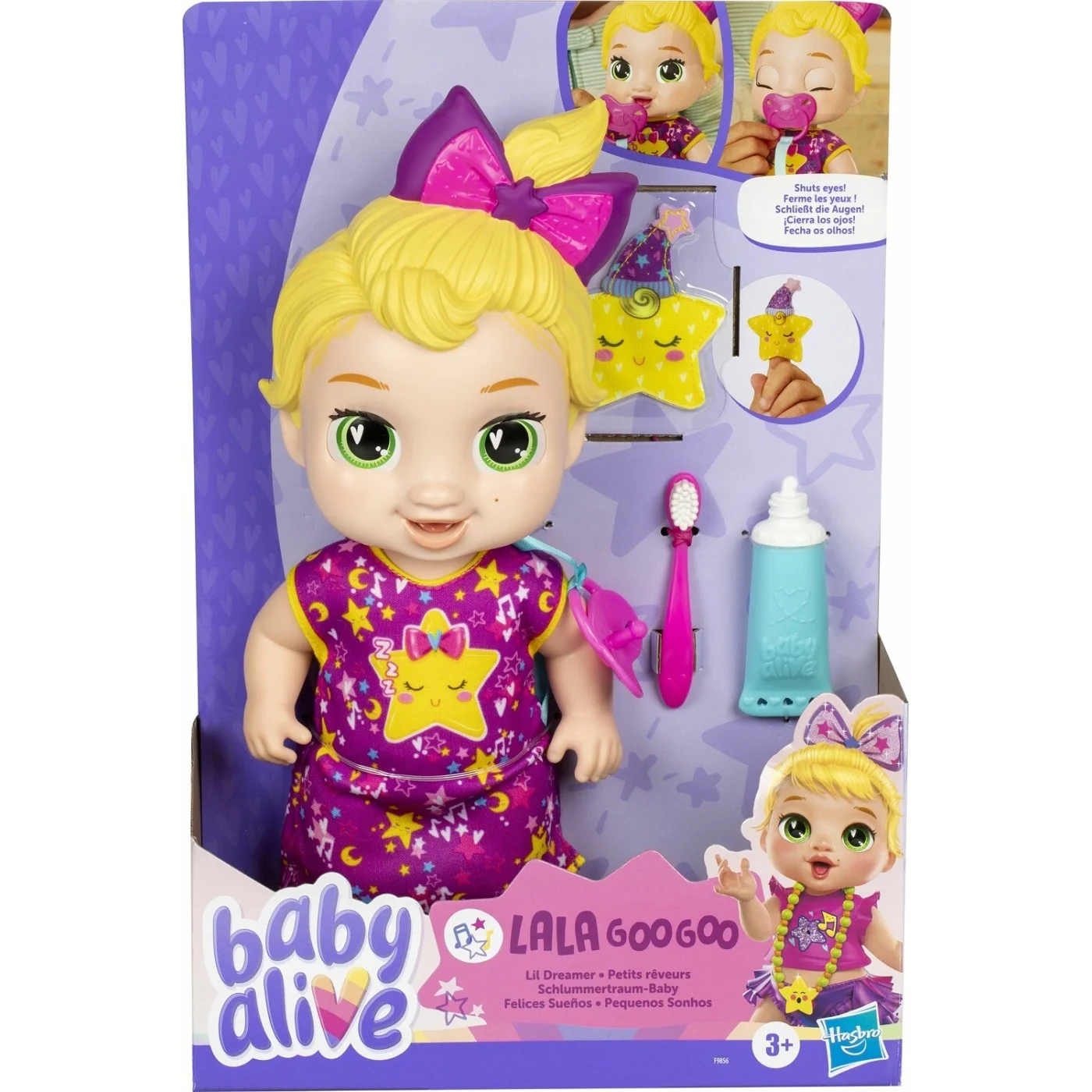 Hasbro Baby Alive - Lil Dreamer Lala Googoo Ξανθά Μαλλιά Κούκλα Μωρό F9856