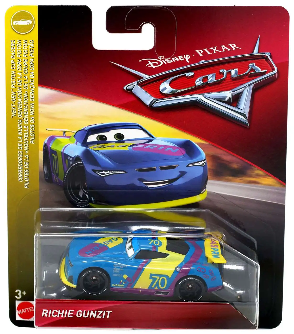 Mattel Cars - Richie Gunzit FLL85 (DXV29)