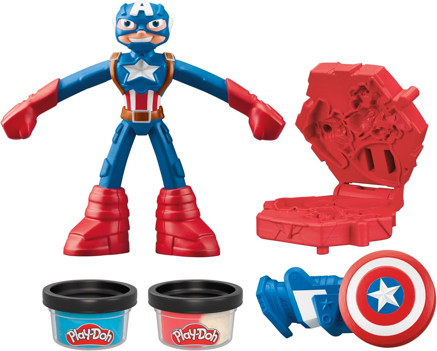 Hasbro Play Doh - Stamping Shield, Captain America G0056 (F9829)