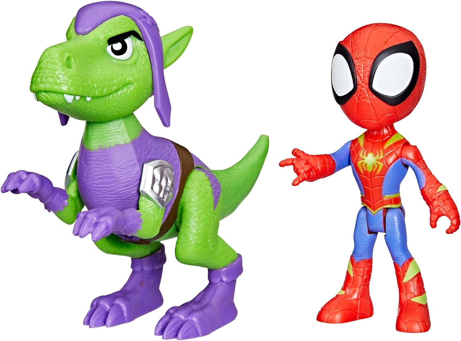 Hasbro - Marvel Spidey and His Amazing Friends, Dino Webs, Spidey & Goblin Raptor G0120 (F9478)