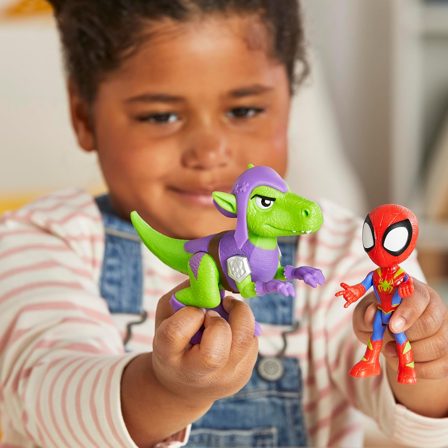 Hasbro - Marvel Spidey and His Amazing Friends, Dino Webs, Spidey & Goblin Raptor G0120 (F9478)