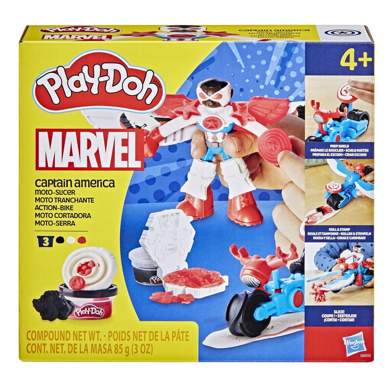 Hasbro Play Doh - Marvel, Captain America, Moto-Slicer G0555