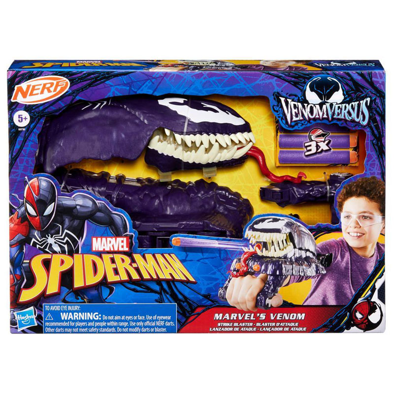 Hasbro - Marvel Spider-Man Venomversus S Venom Strike Blaster, Nerf Spider-Man Ρόλος-Παίξτε G0730