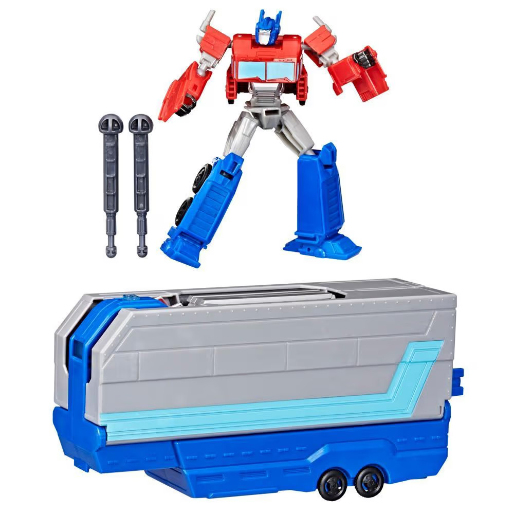 Παιχνιδολαμπάδα Hasbro Transformers - Earthspark Optimus Prime Battle Trailer Playset G0750