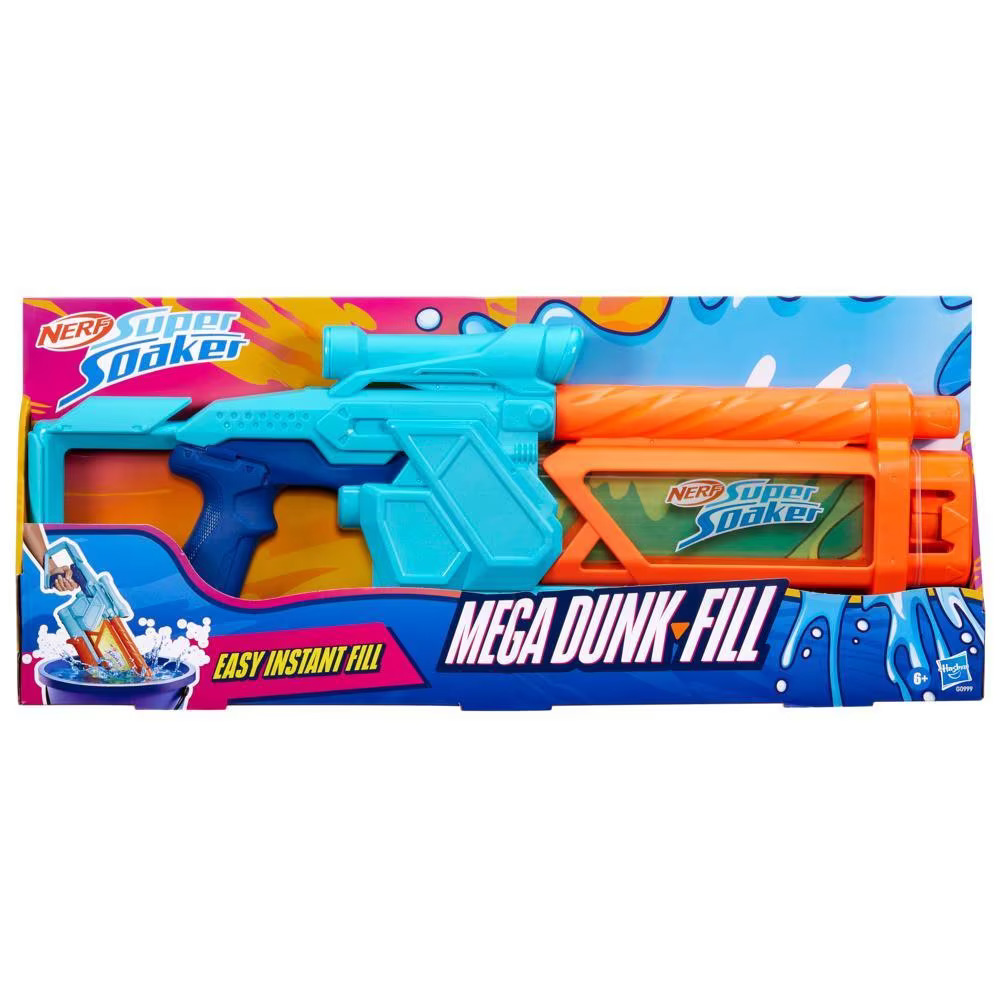Hasbro - Nerf Super Soaker, Mega Dunk Fill G0999