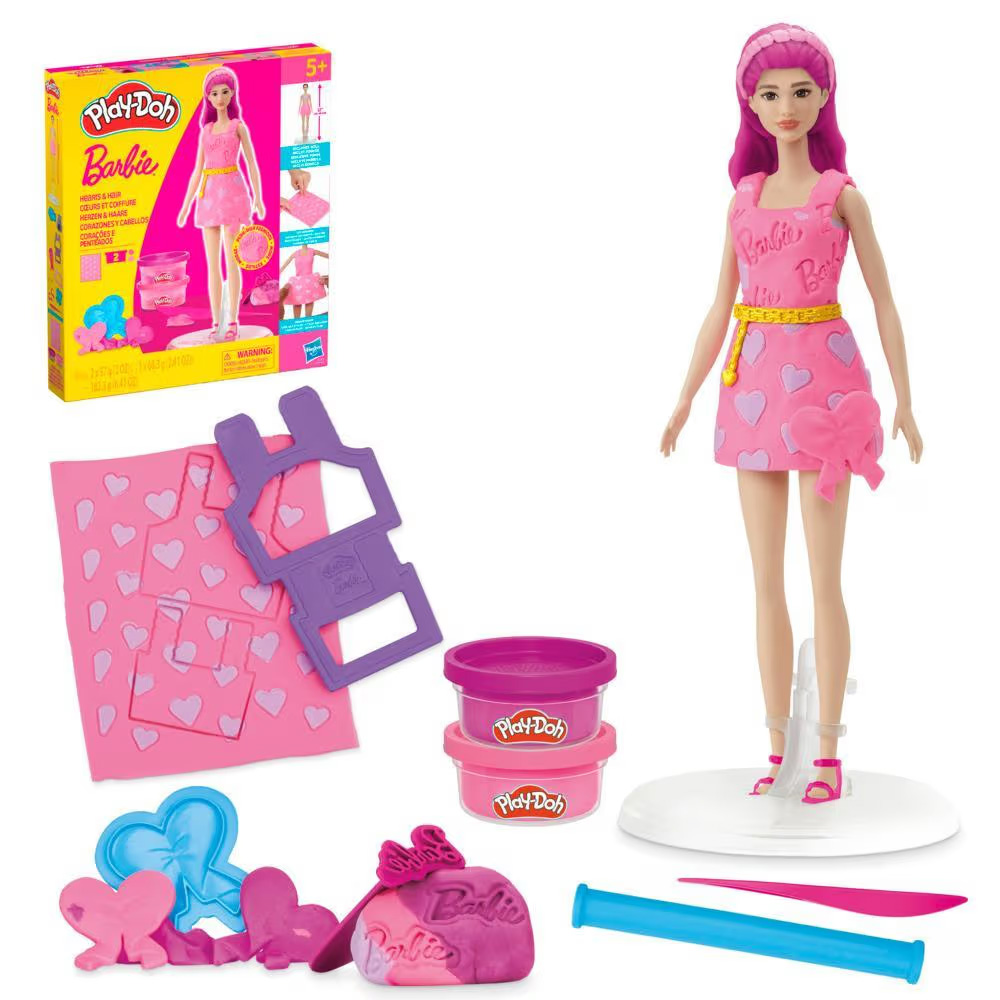 Παιχνιδολαμπάδα Hasbro Play Doh - Barbie Hearts And Hair G1357 (G1354)