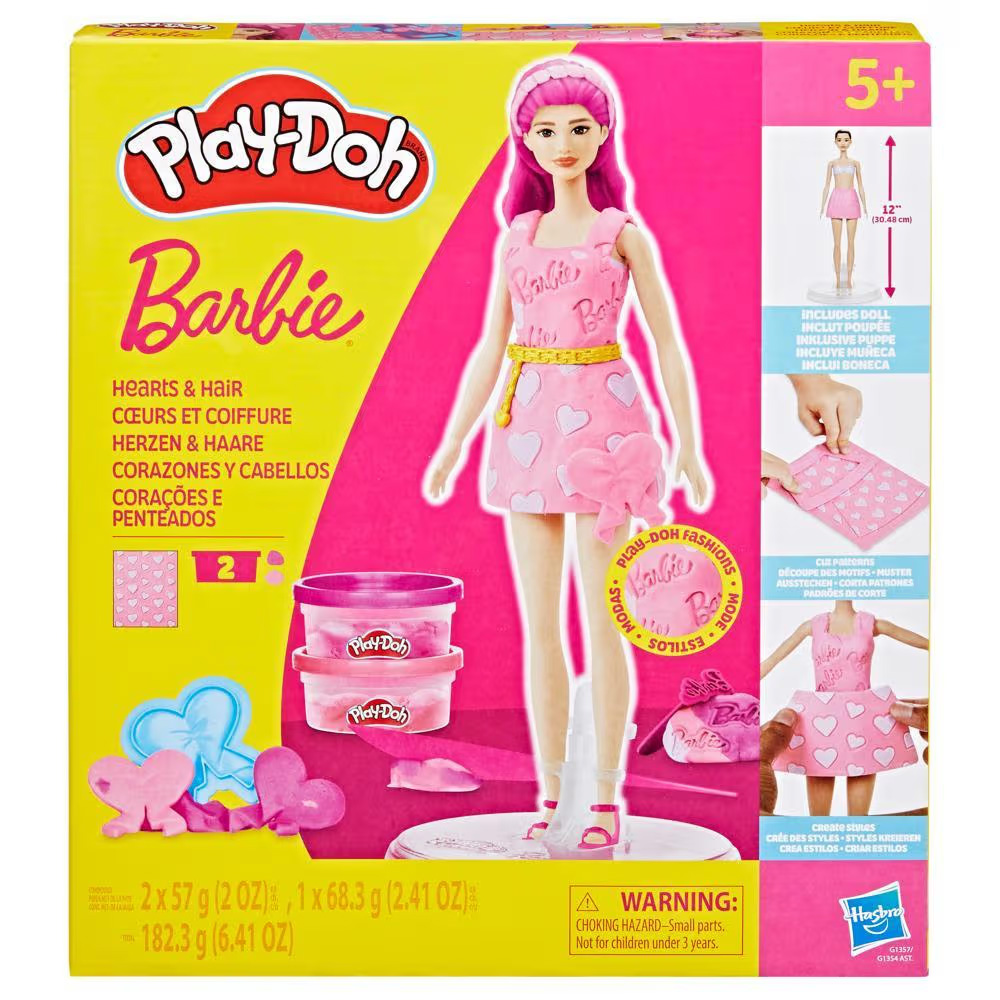 Hasbro Play Doh - Barbie Hearts And Hair G1357 (G1354)