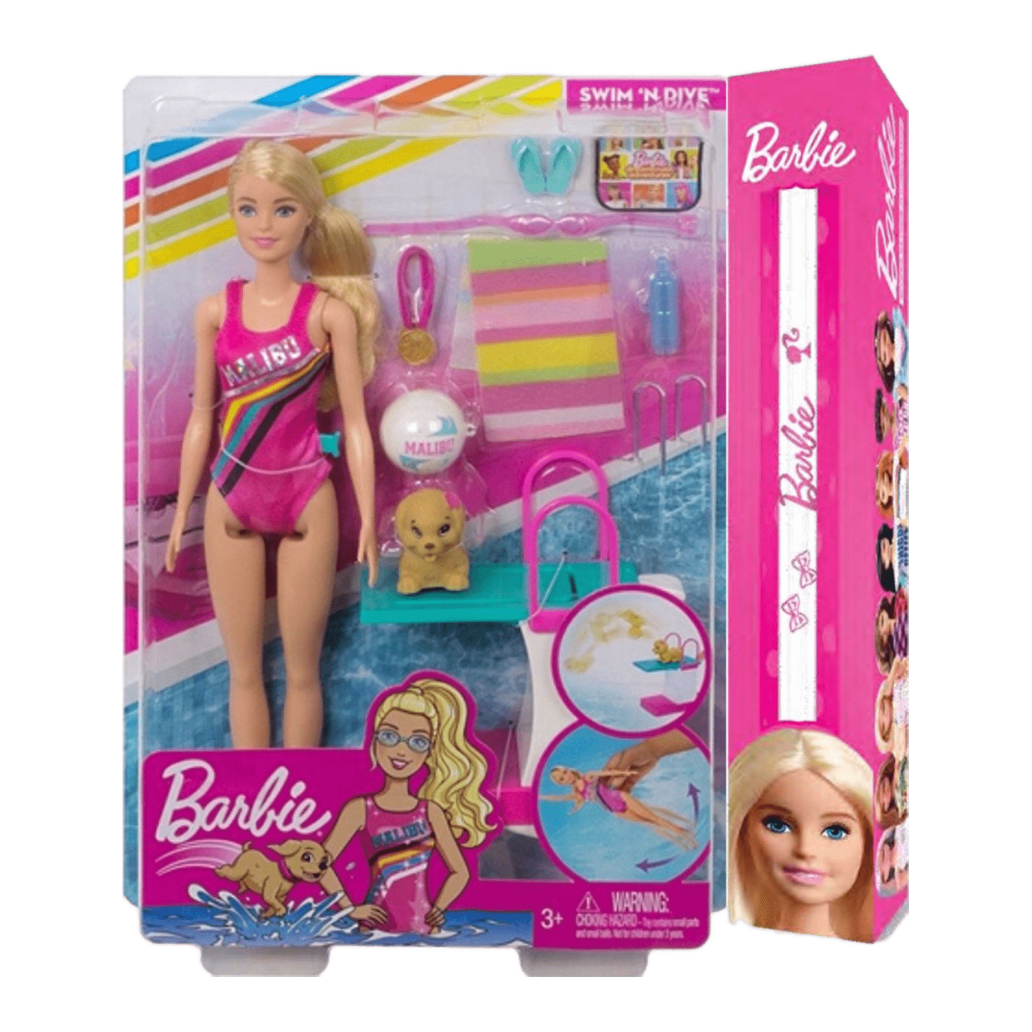 Παιχνιδολαμπάδα Mattel Barbie - Dreamhouse Adventures Κολυμβήτρια GHK23