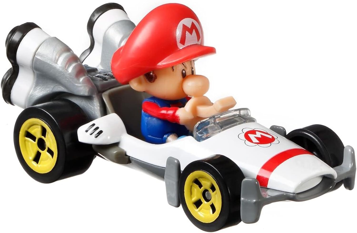 Mattel Hot Wheels - Mario Kart, B-Dasher/Intrepide, Baby Mario GRN12 (GBG25)